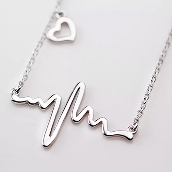 Jewelry - Silver Heartbeat Necklace